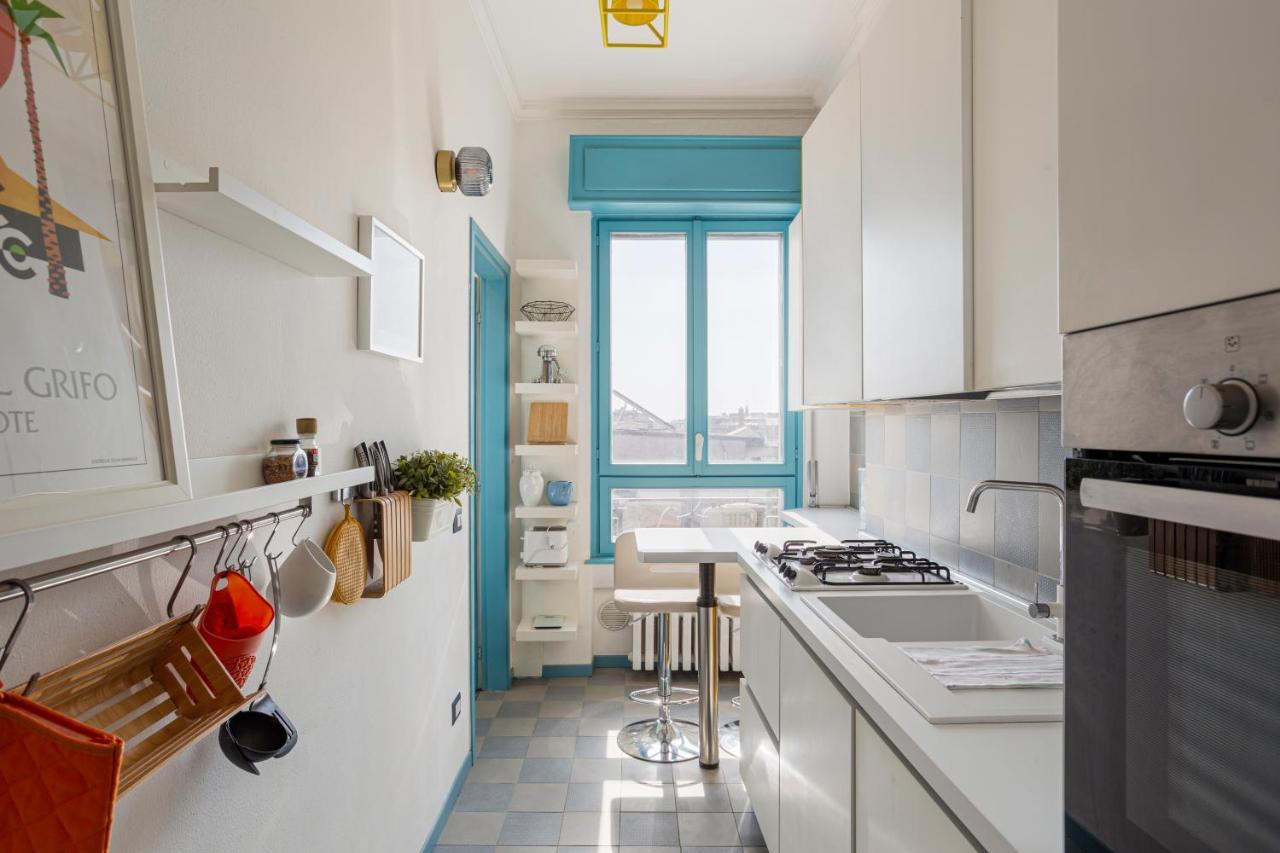 The Blue Nest With A View - 7Th Floor- Via Palestrina Apartment Милано Екстериор снимка