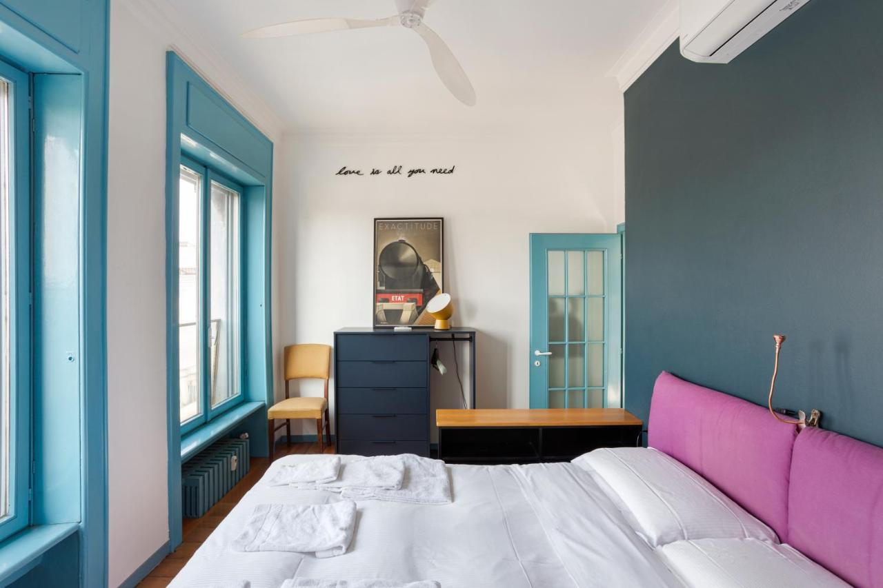 The Blue Nest With A View - 7Th Floor- Via Palestrina Apartment Милано Екстериор снимка